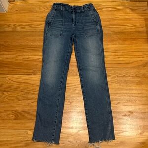 Madewell slim straight utility denim, size 26